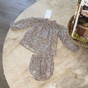 Zara Floral Baby Outfit with bloomers